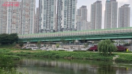 안양천 벚꽃길 자전거쉼터 | 서울시 - 내 손안에 서울 잠깐 쉬려다 오래 머물게 되는 곳! 안양천 벚꽃길 자전거쉼터