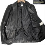 即納NEW HIGH ラムレザー テーラードジャケット ブラック Lの通販 by HTs shop｜ハイストリートならラクマ STREET - J6116 新品... 