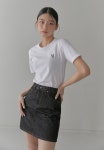 밀리언코르(MILLIONCOR) [MCT 5063] 베이직 크루 넥 MC 자수 슬림핏 반팔티 (3 color) - 27,200 | 무신사 스토어