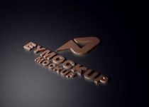 Free 3D Logo Mockup on Behance Free 3D Logo Mockup