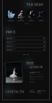 Ballet Studio / Landing page on Behance Ballet Studio / Landing page