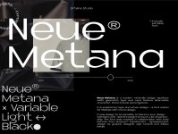 Neue Metana® Variable Font Family - Free Font :: Behance Neue Metana® Variable Font Family - Free Font
