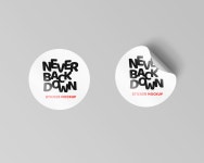 Sticker Mock Up Free on Behance Sticker Mock Up Free