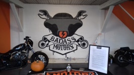 Peinture pour linauguration du garage Badass Motors on Behance Peinture pour linauguration du garage Badass Motors