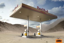 KTM - GAS STATION CAMPAIGN. | Behance KTM - GAS STATION CAMPAIGN.