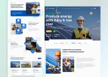 Behance에서의 Solar Energy Website Landing Page Design Solar Energy Website Landing Page Design