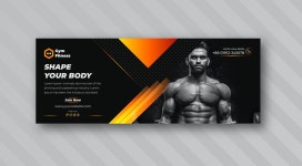 Gym Banner Design Combo on Behance Gym Banner Design Combo