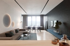 Harmonious modern interior for a young couple by ZOOI :: Behance Harmonious modern interior for a young couple by ZOOI - ZOOI... 