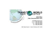 Trans World Fiber Optics Rebrand :: Behance Trans World Fiber Optics Rebrand