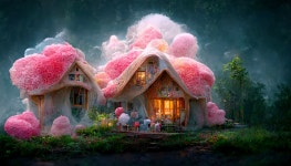 Cotton candy houses :: Behance Cotton candy houses - Denys Zhytnyk