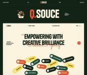 Q. Souce. Agency Website 🧨 :: Behance Q. Souce. Agency Website 🧨 - Arif Mahmud