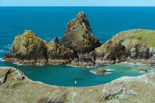 Kynance Cove in sparkling blue :: Behance Kynance Cove in sparkling blue - Lydia Kelaskina