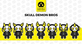 Lucky S3ven 【Vol .001】SKULL DEMON BROS :: Behance Lucky S3ven 【Vol .001】SKULL DEMON BROS - Alvin Liong