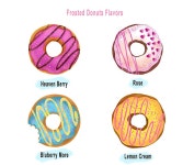 Donut Dessert 이미지 :: 사진, 비디오, 로고, 일러스트레이션 및 브랜딩 :: Behance