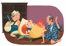 Storytime Magazine Momotaro illustrations :: Behance Storytime Magazine Momotaro illustrations
