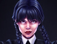 Wednesday Addams :: Behance Wednesday Addams - Oleksandra Danylova