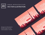 Toronto. Vector illustration for website :: Behance Toronto. Vector illustration for website