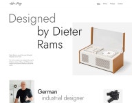 Designed by Dieter Rams site on Behance Designed by Dieter Rams site