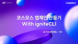 [Tech]코스모스 앱체인 만들기(ignite). cosmos chain overview... iN | @CHANNEL-iN | Medium [Tech]코스모스 앱체인 만들기(ignite)