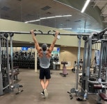 Beauty at the Gym. The grace of chin ups | by Marilyn J Wolf | Medium | The Howling Owl Beauty at the Gym