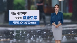 전북 김제에 시간당 60mm 이상 집중호우, 침수 주의