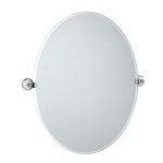 Gatco Franciscan 28.5-in Chrome Oval Frameless Bathroom Mirror in the Bathroom Mirrors department at Lowes.com Gatco Franciscan... 