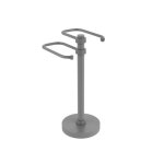 Allied Brass Free Standing Two Arm Guest Towel Holder in Matte Gray in the Towel Racks department at Lowes.com Allied Brass Free... 