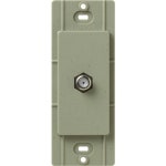 Lutron Claro 1-Gang Coaxial Greenbriar Decorator Screwless Standard Wall Plate in the Wall Plates department at Lowes.com Lutron... 