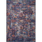 Orian Rugs Meadow Verone 8 x 11 Navy Red Indoor Distressed/Overdyed Bohemian/Eclectic Area Rug in the Rugs department at Lowes.... 