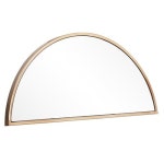 Boston Loft Furnishings Holly and Martin Wyndowlyn 14-in L x 30-in W Arch Champagne Polished Wall Mirror in the Mirrors... 