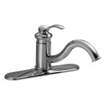 KOHLER Fairfax Polished Chrome 1-handle Deck Mount Low-arc Commercial Kitchen Faucet at Lowes.com