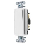 Shop Hubbell 15/20-amp 3-way White Rocker Indoor Light Switch at Lowes.com