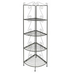 Benzara Black Metal 4-Shelf Corner Bookcase in the Bookcases department at Lowes.com Benzara Black Metal 4-Shelf Corner Bookcase... 