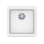 Write a Review about Winflo Dual Mount Granite 16-5/8 in. L x 16-5/8 in. L x 8 in. Single Bowl Kitchen Bar Sink in White at Lowes.com