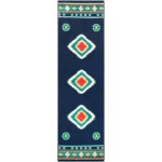 Surya Paramount 2 x 8 Navy Indoor Medallion Global Runner in the Rugs department at Lowes.com Surya Paramount 2 x 8 Navy Indoor... 