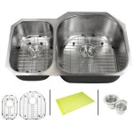 Write a Review about eModernDecor 31-1/2-in x 20-1/2-in x 9-in Premium 16-Gauge Stainless Steel Undermount 30/70 Offset Double... 