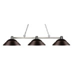 Z-Lite Park Brushed Nickel 3 Light Island/Billiard in Brushed Nickel in the Pool Table Lighting department at Lowes.com Z-Lite... 