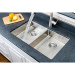 Wells Sinkware Speciality Series 29.38-in x 17.56-in Stainless Steel Double Equal Bowl Undermount Residential Kitchen Sink in the... 