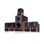 beFree Sound 6-Speaker 90-Watt Brown 5.1 Home Theater Speaker System in the Home Theater Speaker Systems department at Lowes.com... 
