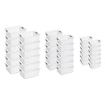Sterilite Corporation 36-Pack 13-in W x 6-in H x 16-in D White Plastic Basket at Lowes.com