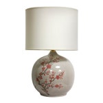 Oriental Furniture Cherry Blossom 20-in Off-white 3-way Table Lamp with Fabric Shade at Lowes.com