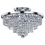 Glow Lighting Vista 13-in Chrome Flush Mount Light at Lowes.com