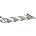 KOHLER Purist 1-Tier Vibrant Brushed Nickel Metal Bathroom Shelf at Lowes.com