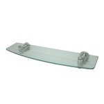 Kingston Brass Milano 1-Tier Polished Chrome Brass Bathroom Shelf at Lowes.com