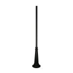Z-Lite Black 121.5-in Post Light Pole at Lowes.com