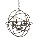 Shop Kichler Vivian 19.02-in 4-Light Olde bronze Globe Chandelier at Lowes.com