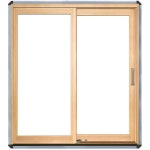 Shop Pella 71.25-in x 79.5-in Clear Glass Left-Hand White Wood Sliding Patio Door at Lowes.com
