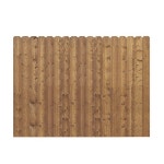 Barrette 6-ft H x 8-ft W Spruce Pine Fir Dog Ear Fence Panel in the Wood Fence Panels department at Lowes.com Barrette 6-ft H x 8... 
