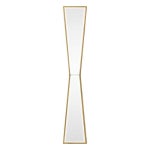 Global Direct 60-in L x 10-in W Irregular Antiqued Gold Leaf Framed Wall Mirror in the Mirrors department at Lowes.com Global... 
