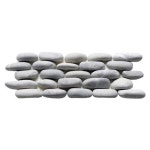 Write a Review about Solistone Standing Pebbles 15-Pack Silver Gray 4-in x 12-in Pebble Mosaic Cobblestone Wall Tile (Common: 4... 